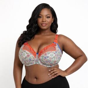 1st & Curve 42H NWT Luxury Floral Underwire Bra - Plus Size Lingerie